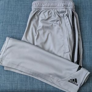 Mens grey Adidas athletic shorts